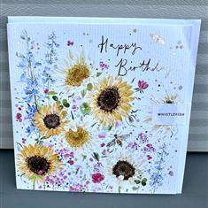 Happy Birthday Sunflower Card