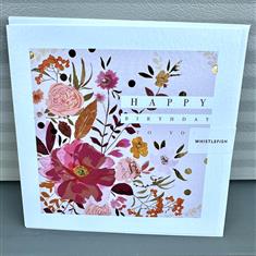 Happy Birthday Flowers Card